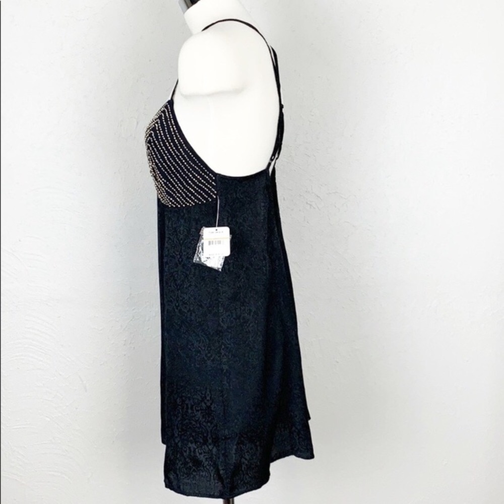 NWT Free People Black Shooting Star Slip Dress - Picture 6 of 11